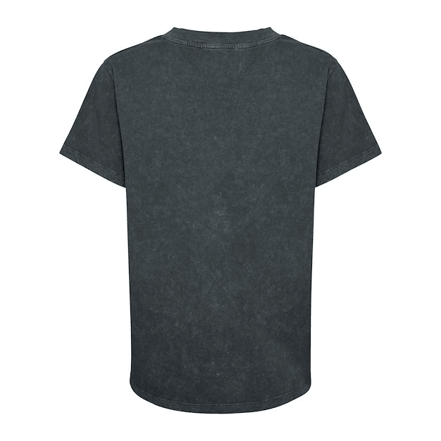 HanneMW V-Neck Tee Washed Black - AgathaBoutiqueLtd