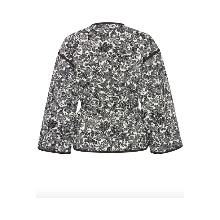 IRFLEUR Floral Jacket Black/White