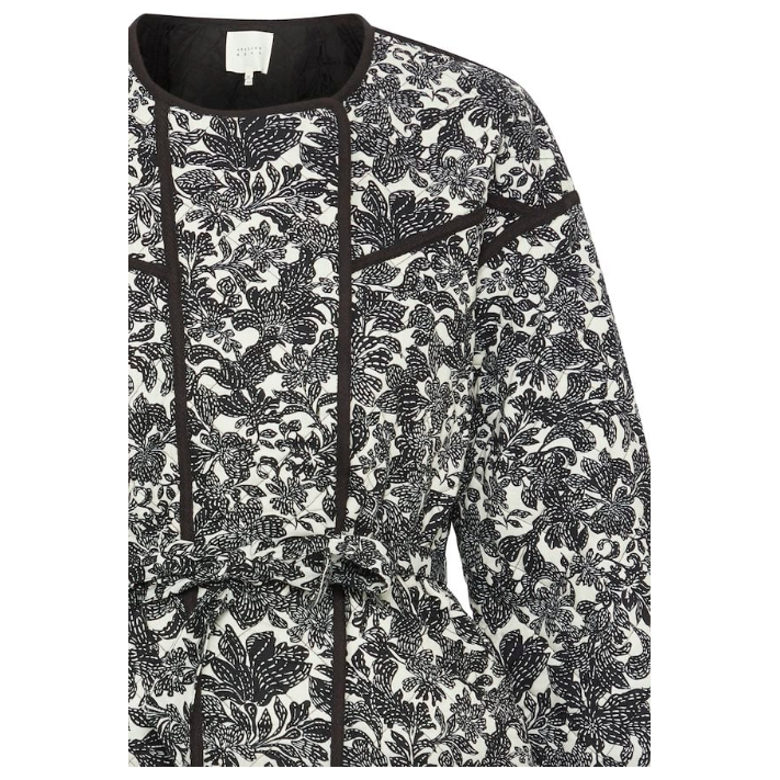 IRFLEUR Floral Jacket Black/White