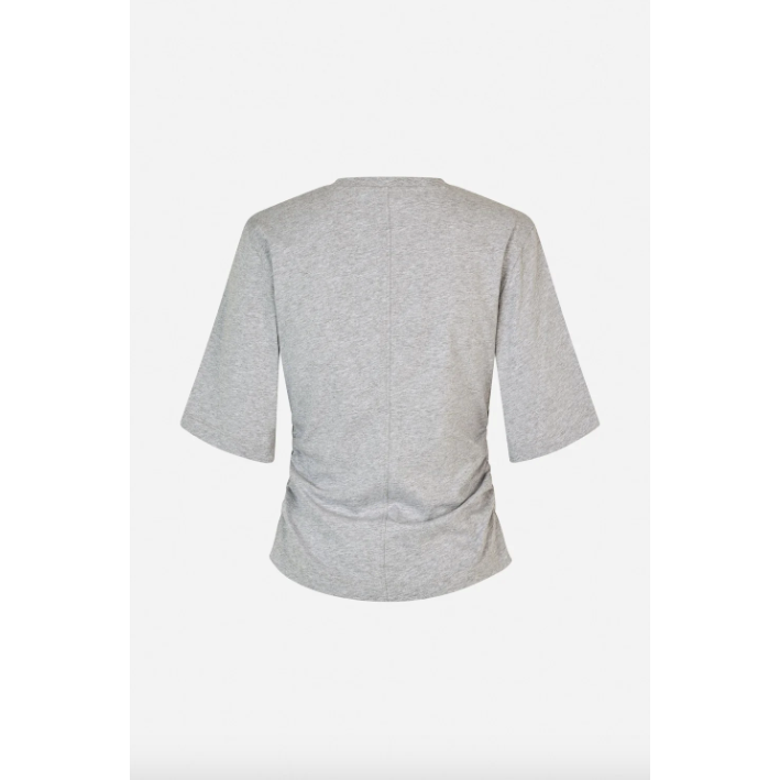 Juma Split Detail Tee Grey Melange