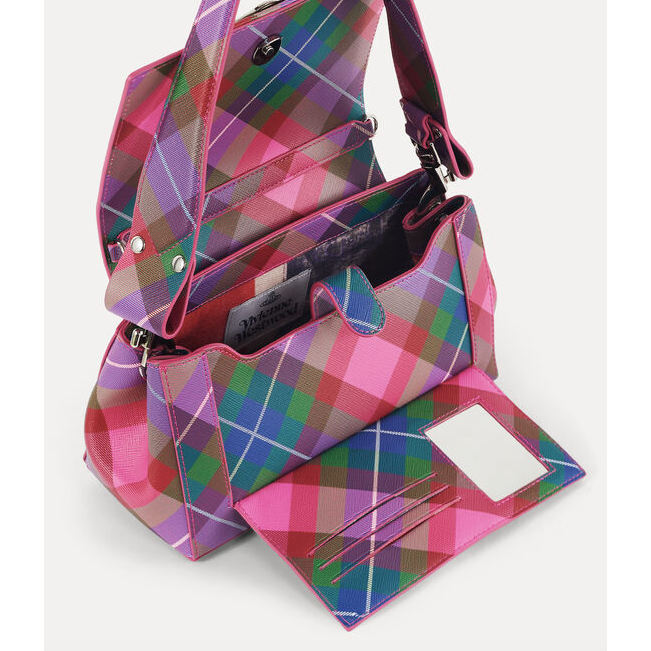 Hazel Medium Handbag Candy Tartan