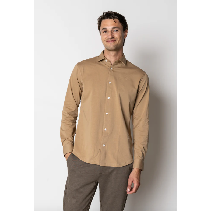 Clean Cut Copenhagen Stretch Shirt Sand