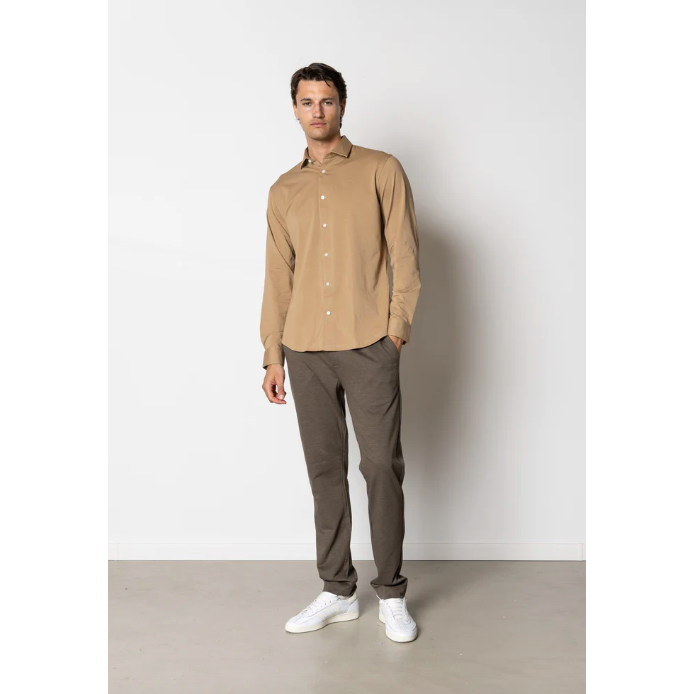 Clean Cut Copenhagen Stretch Shirt Sand