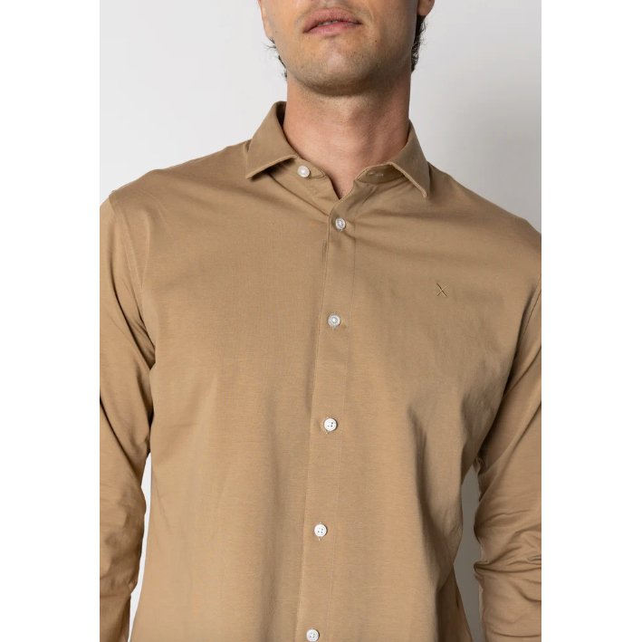 Clean Cut Copenhagen Stretch Shirt Sand
