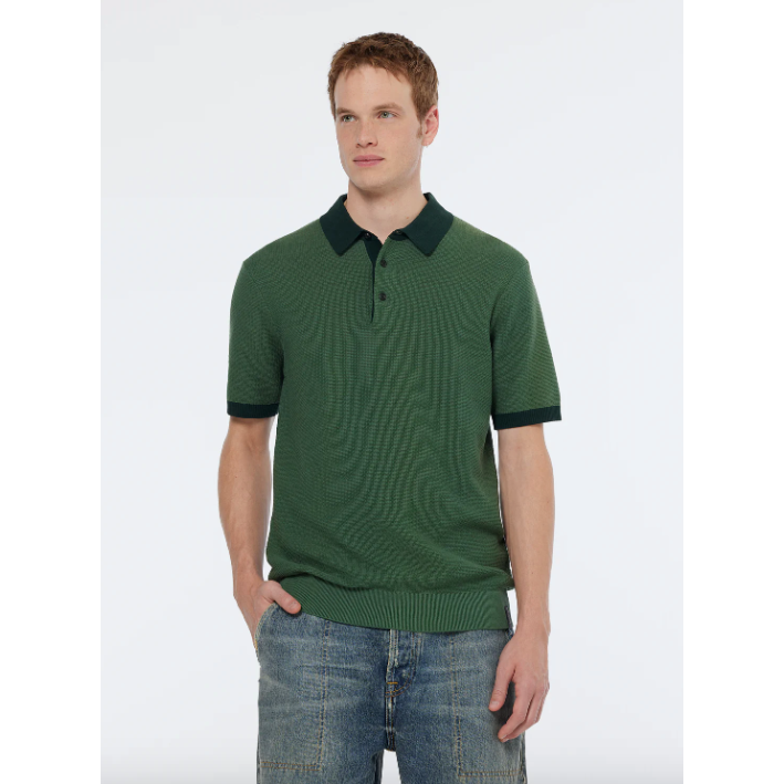 Scotch & Soda Solid Polo Green