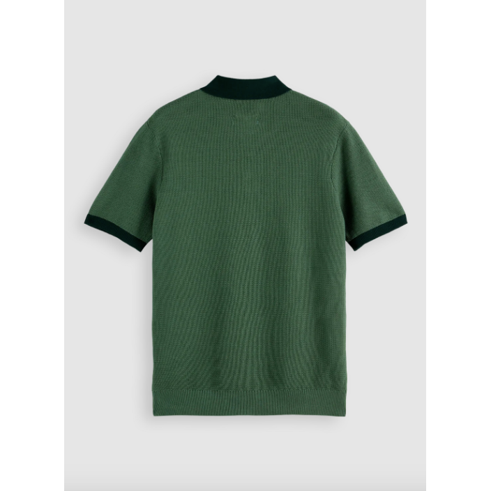 Scotch & Soda Solid Polo Green