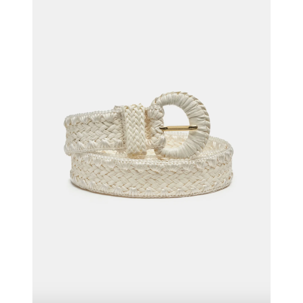 Raffia Belt Cream