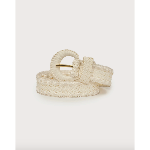 Raffia Belt Cream