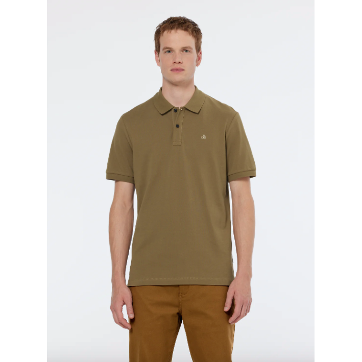 Scotch & Soda Pique Polo Brown