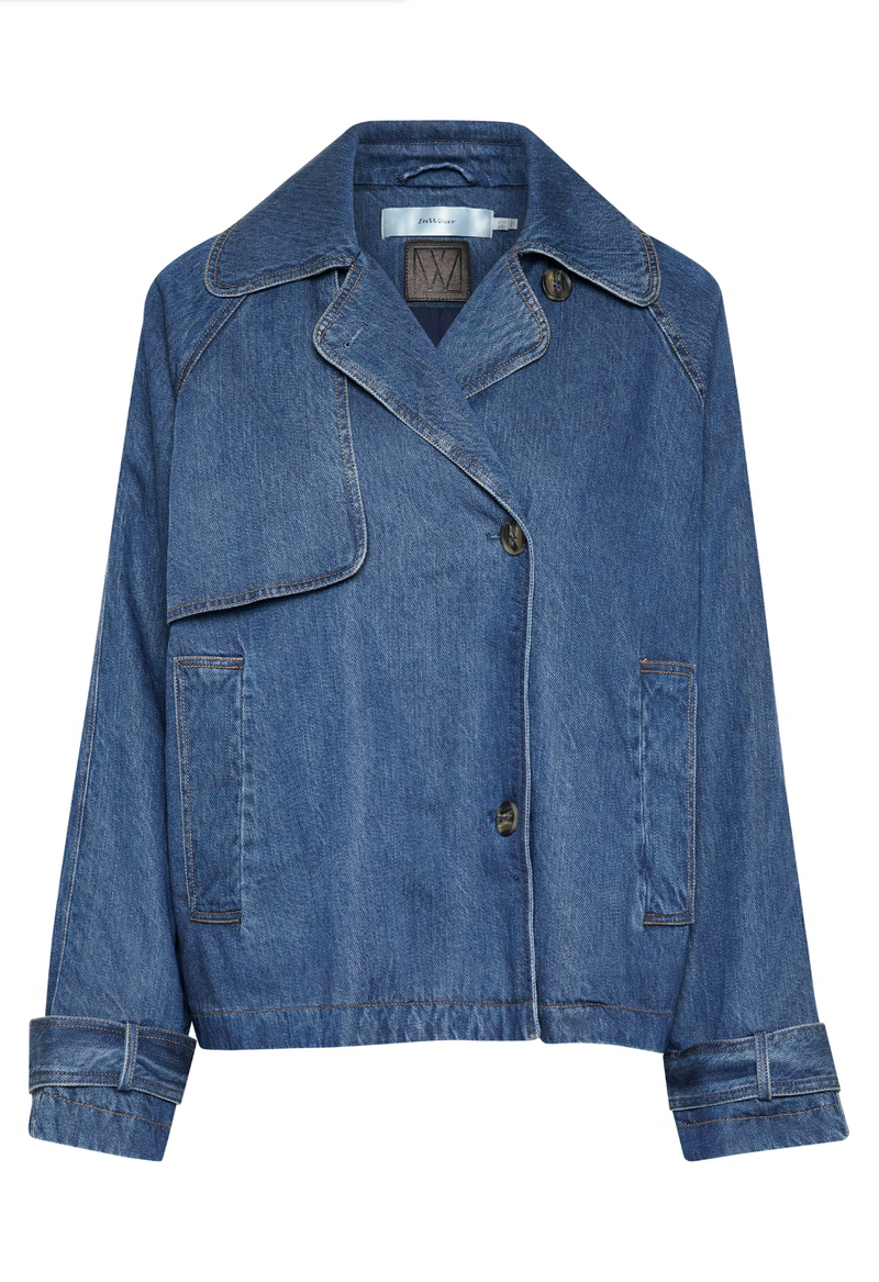 MableIW Minona Short Denim Coat Blue