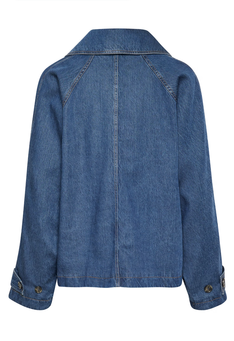 MableIW Minona Short Denim Coat Blue