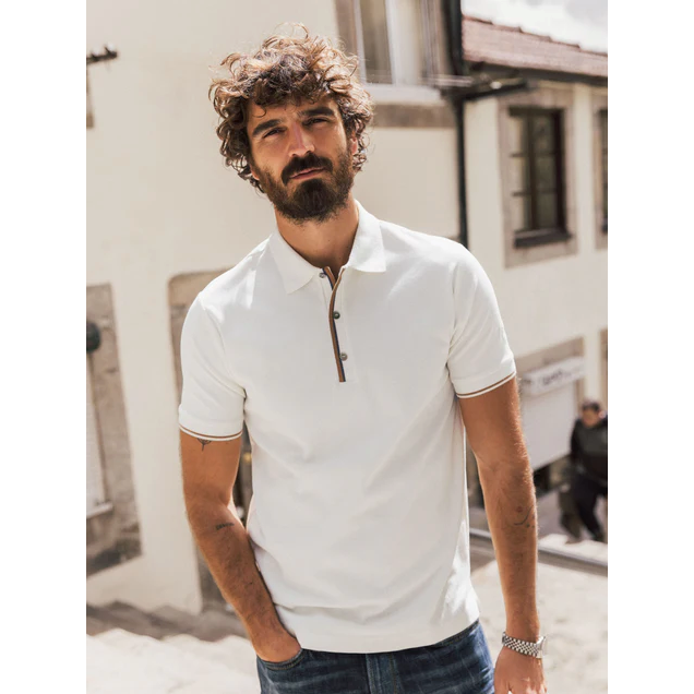 Mos Mosh MMG Harvey Polo SS Tee Off-White