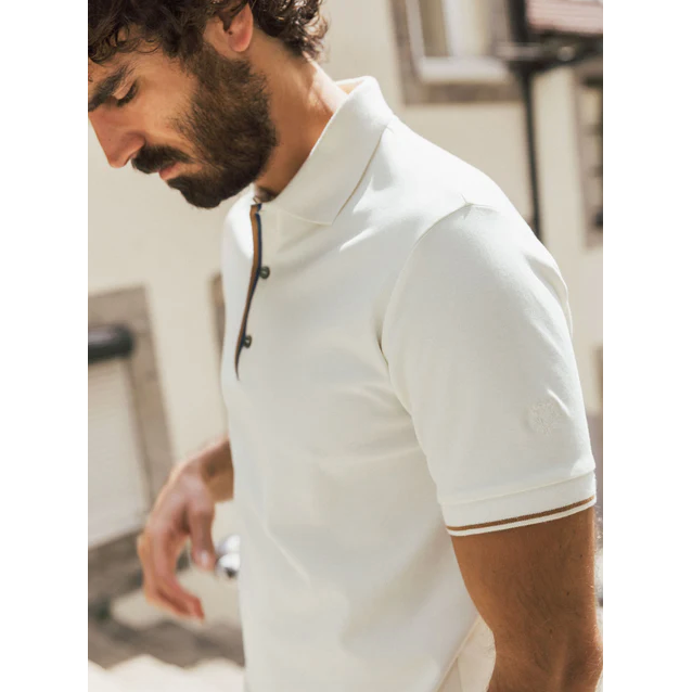 Mos Mosh MMG Harvey Polo SS Tee Off-White