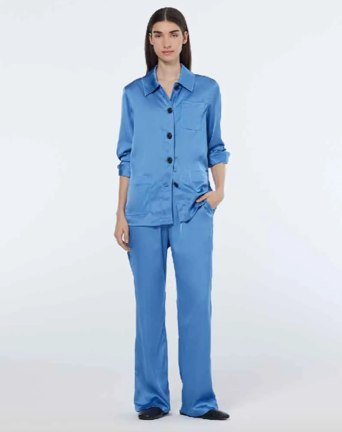 Mae Mid-Bootcut Pant Blue