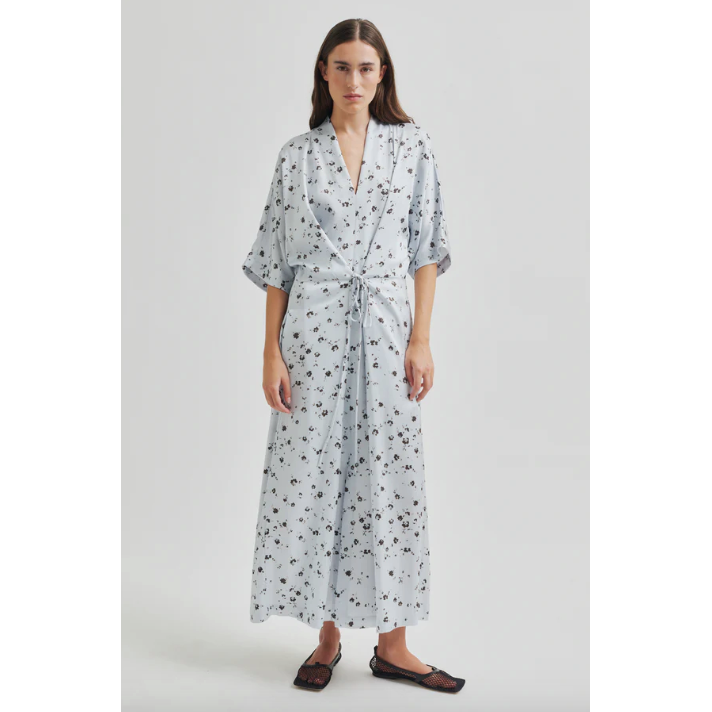 Adira V-Neck Dress Grey