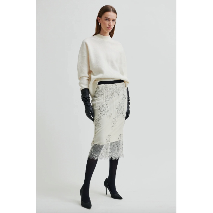 Wila Lace Skirt Cream/Black