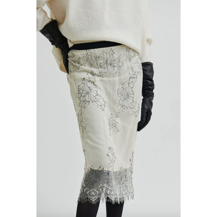 Wila Lace Skirt Cream/Black