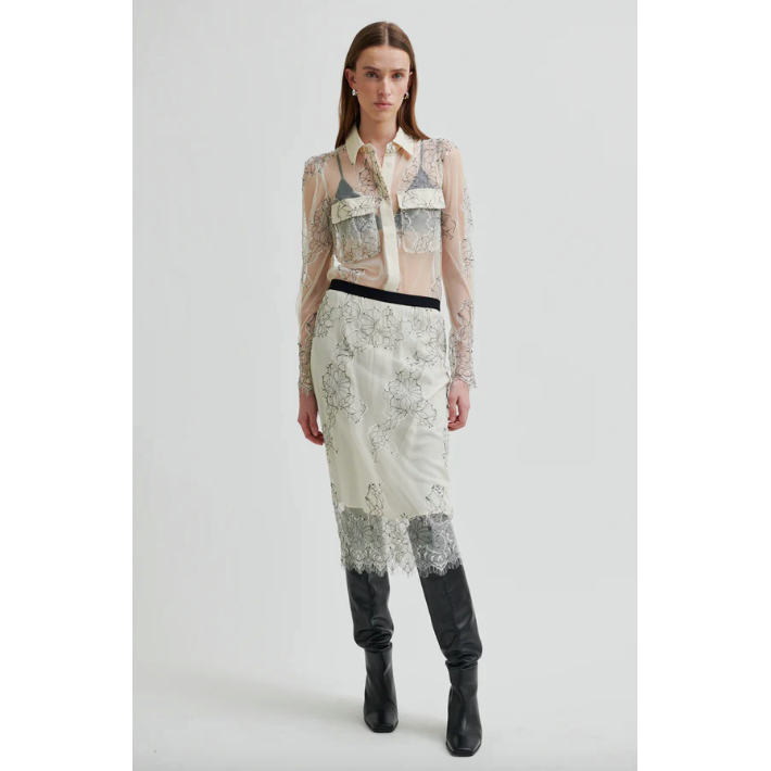 Wila Lace Skirt Cream/Black