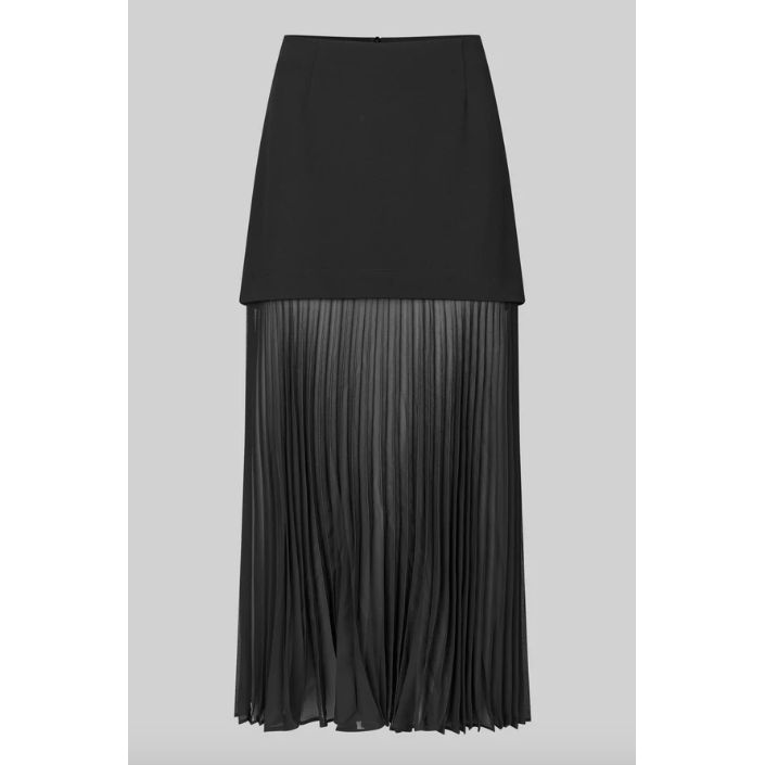 Koa Double Layer Skirt Black