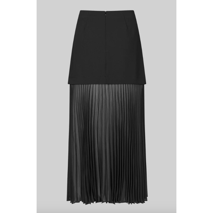 Koa Double Layer Skirt Black