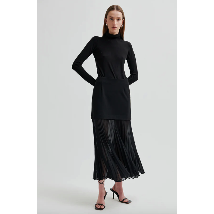Koa Double Layer Skirt Black