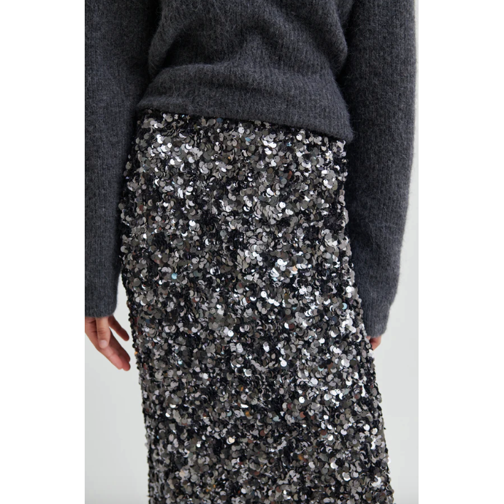 Shiny Skirt Gunmetal