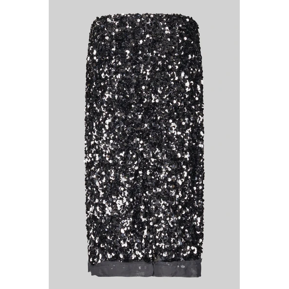 Shiny Skirt Gunmetal