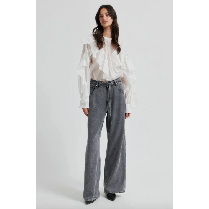 Fria Frill Blouse Cream