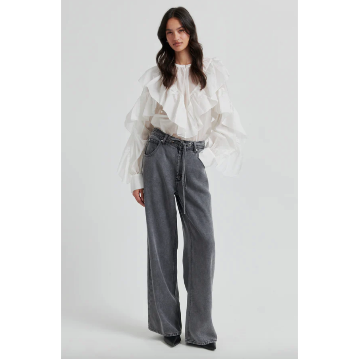 Fria Frill Blouse Cream