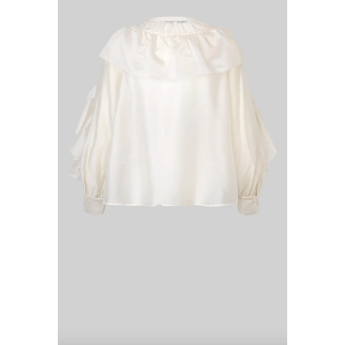 Fria Frill Blouse Cream