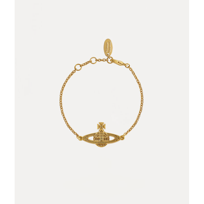 Mini Bas Relief Chain Bracelet Gold