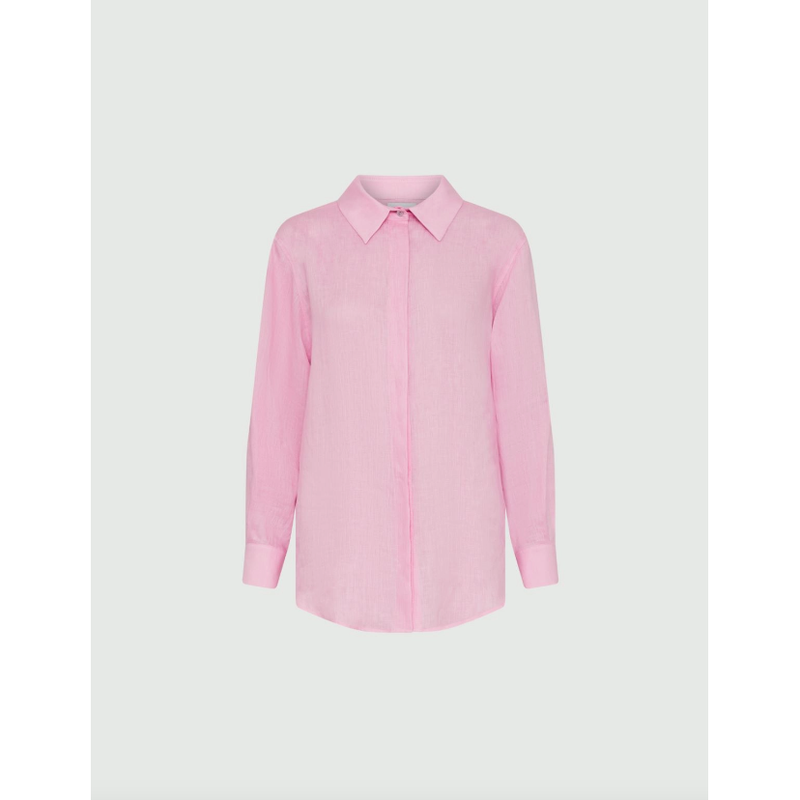 RACLA Linen Shirt Deep Rose Pink
