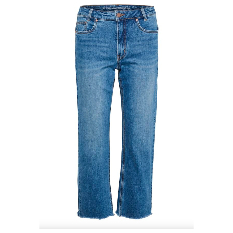 Dango 144 High Straight Jeans Mid Blue