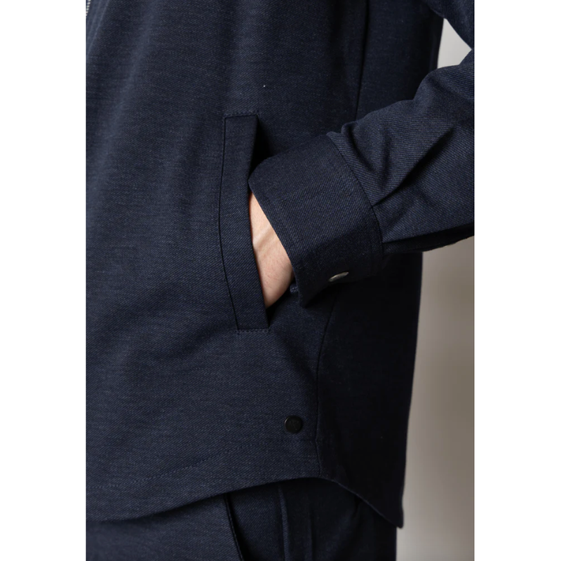 Clean Cut Copenhagen Brendon Jersey Zip Jacket Navy