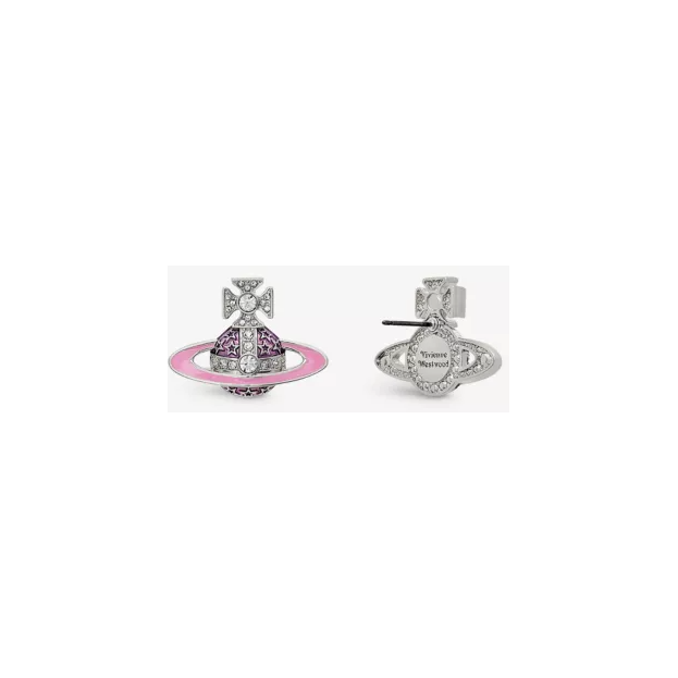 Roxanne Earrings Platinum Crystal/Rose/Pink