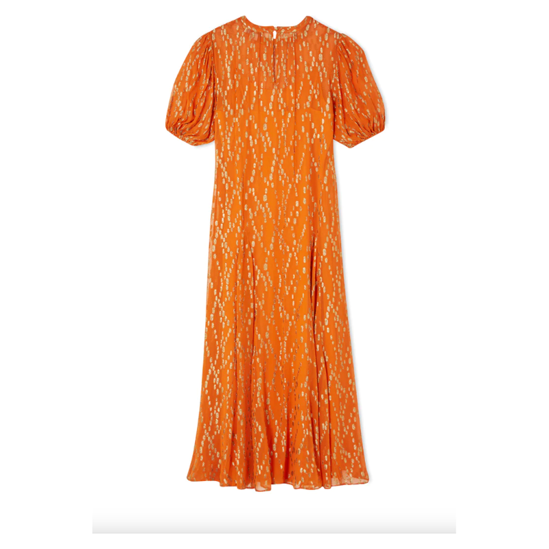 Jacquared Bibi Maxi Dress Orange