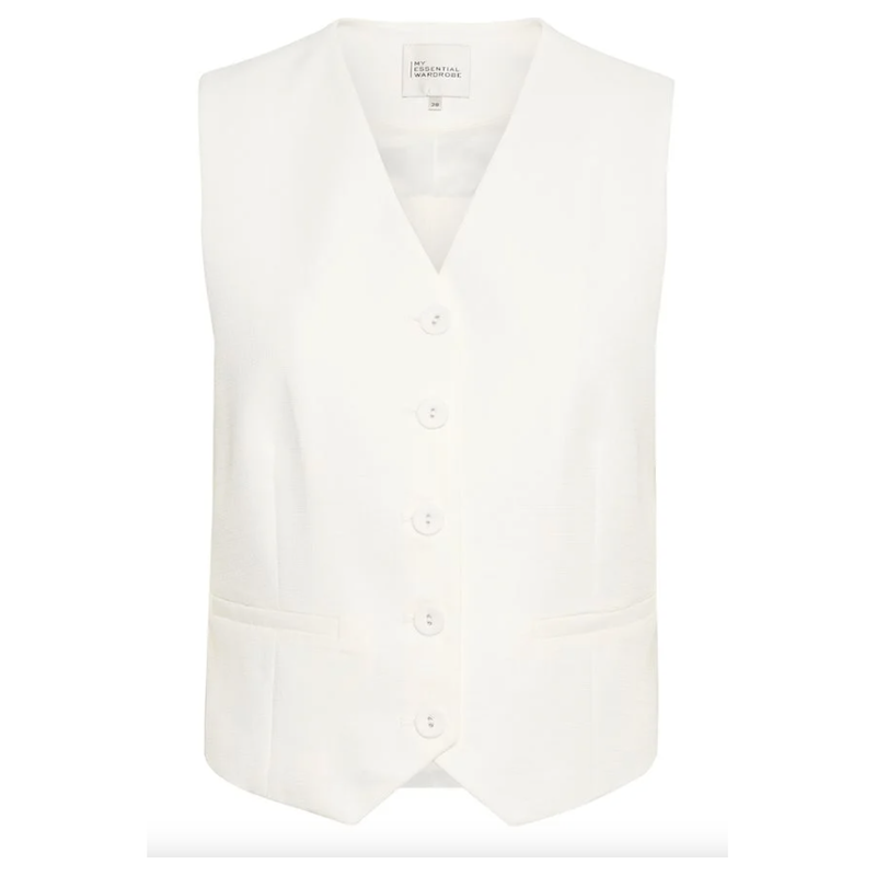 CarlaMW Vest Waistcoat Bright White