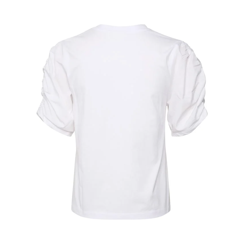 PayanaIW Woven Trim Shirt White