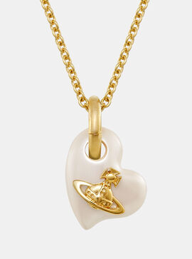 Florentia Heart Pendant Gold/Pearl