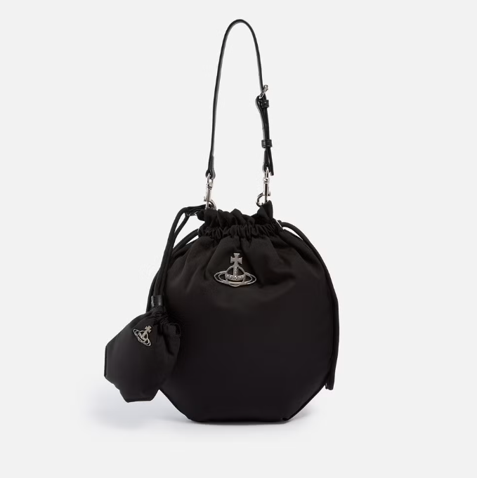 Drawstring Pouch Set Black