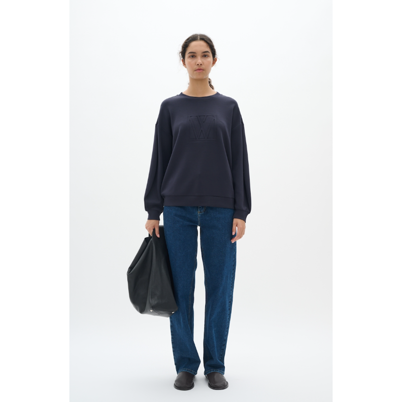 LaicentIW Vincent Monogramme Sweatshirt Marine Blue