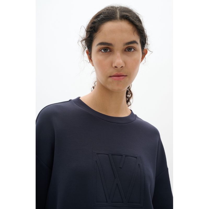 LaicentIW Vincent Monogramme Sweatshirt Marine Blue