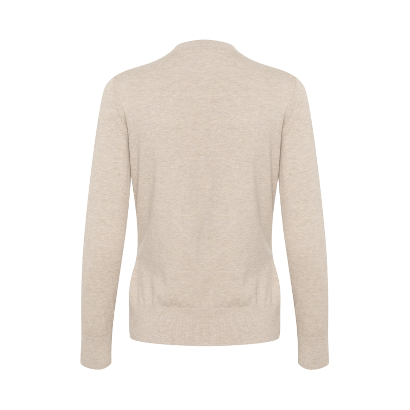 UdeliaIW Knot Detail Pullover Haze Melange