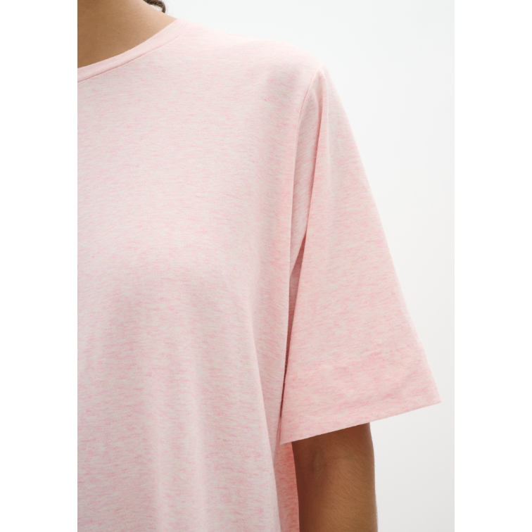 UtaIW Boxy Base Tee Melange Pale Pink