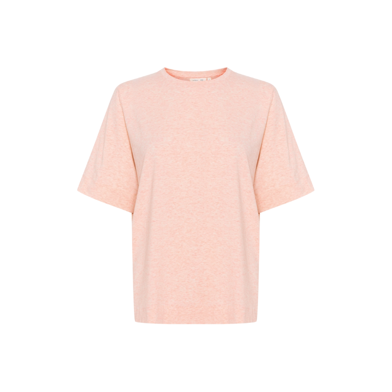 UtaIW Boxy Base Tee Melange Pale Pink