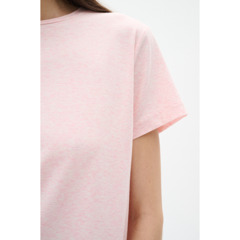 UtaIW Base Tee Melange Pale Pink