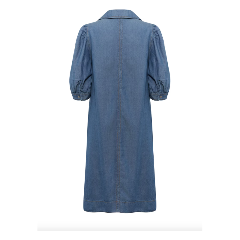 RachelIW Dress Medium Blue Wash Denim