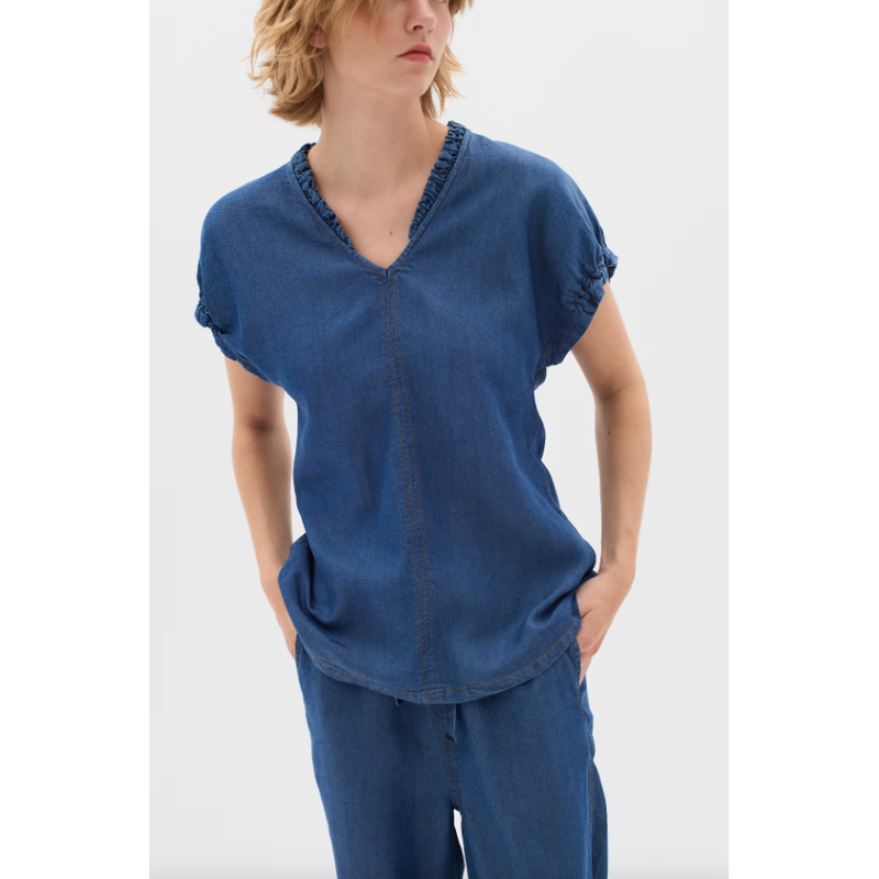 RachelIW Top Medium Blue Wash
