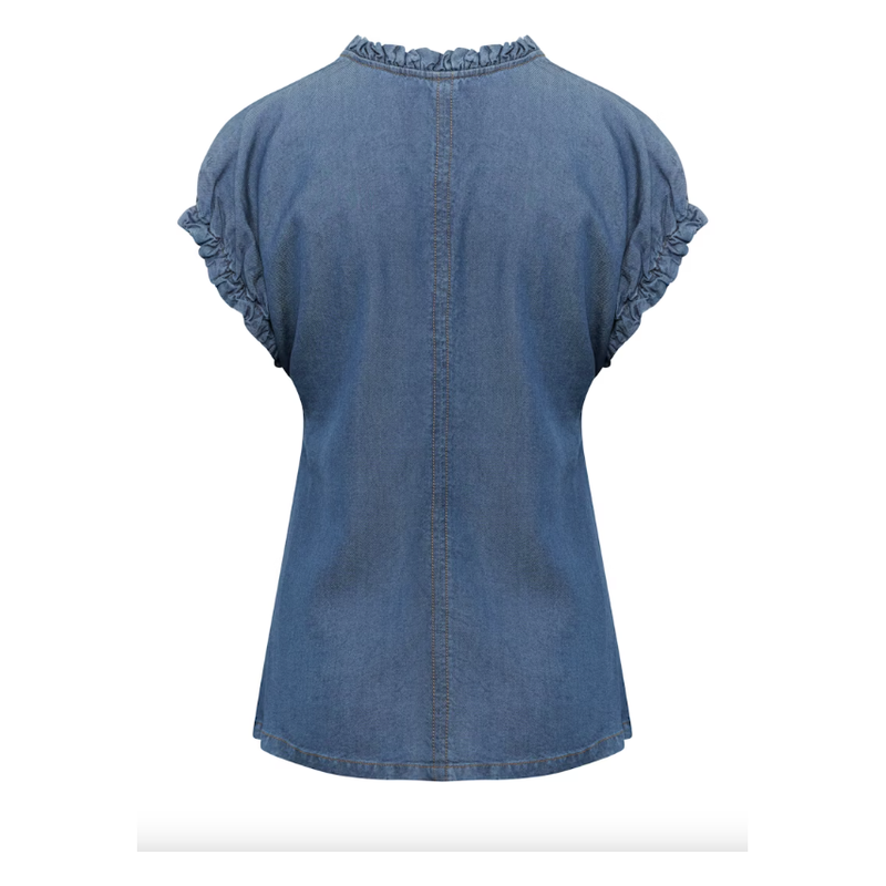 RachelIW Top Medium Blue Wash