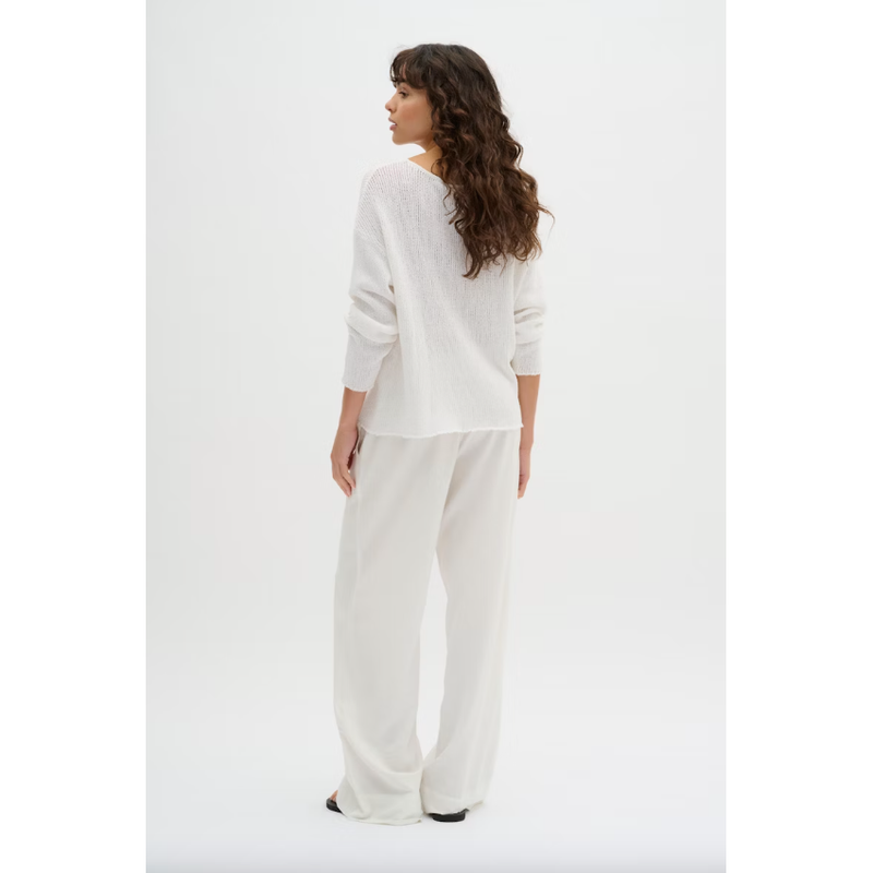Diva Boxy Knit White